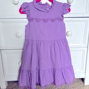 Purple Pegasus Swiss Dot Janie and Jack Dress